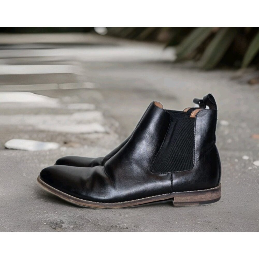 Rush By Gordon Rush Chelsea Boot Black Ankle Boots Men's Size 13